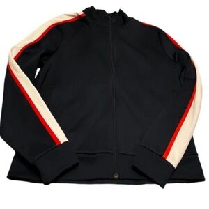 Tory Burch Sport Jacket with Red and White Stripes